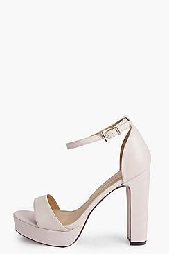 Boohoo Imogen Two Part Platform Heel