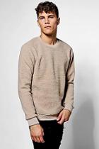 Boohoo Borg Crew Neck Jumper
