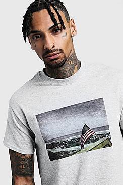 Boohoo American Scenery Print T-shirt