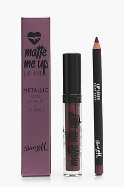 Boohoo Barry M Metallic Lip Kit - Avant Garde