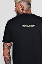 Boohoo Oversized Model Scout Slogan T-shirt