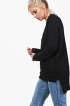 Boohoo Paige V-neck Slouchy Jumper