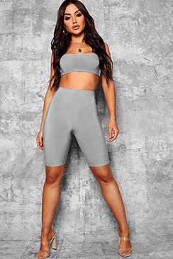 Boohoo Natalie Slinky Longline Cycling Shorts