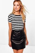 Boohoo Sussie Stripe T-shirt