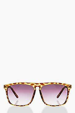Boohoo Brown Tortoise Shell Wayfarer Sunglasses