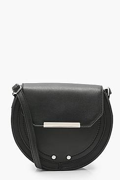 Boohoo Amy Structured Saddle Cross Body