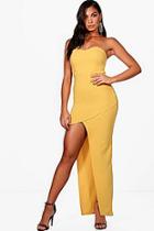 Boohoo Strappy Wrap Asymmetric Maxi Dress