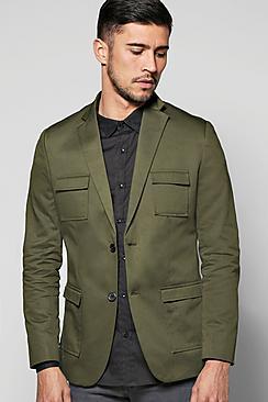 Boohoo Smart Military Blazer