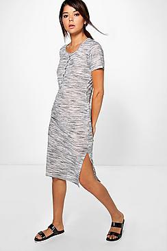 Boohoo Caroline Button Through Midaxi Dress