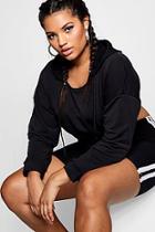 Boohoo Plus Izzy Hooded Crop Sweat