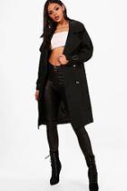 Boohoo Sara Oversized Trench Coat
