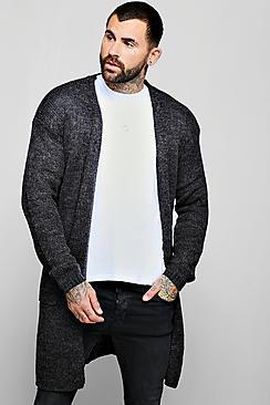 Boohoo Longline 2 Pocket Knitted Cardigan