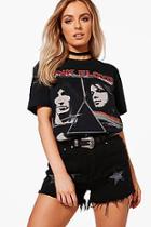 Boohoo Freya Pink Floyd Oversized Band Tee