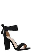 Boohoo Katie Block Heel Ribbon Tie Up Heels