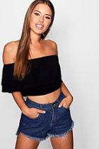 Boohoo Petite Rita Ruffle Bandeau Top