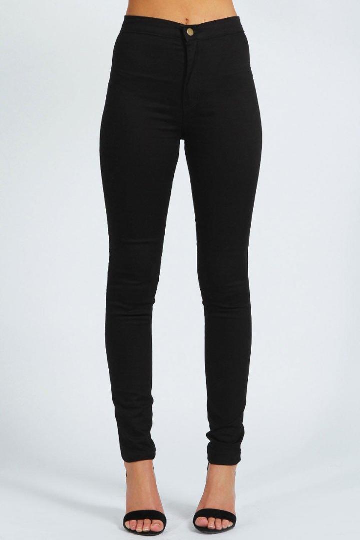 Boohoo Avah High Rise Disco Jeans Black