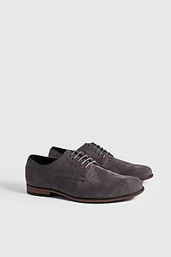 Boohoo Faux Suede Lace Up Smart Shoe