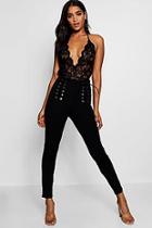 Boohoo Lace Up Front Trousers