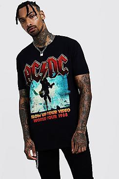 Boohoo Acdc License T-shirt