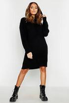 Boohoo Oversized Soft Knit Hooded Jumper Dress