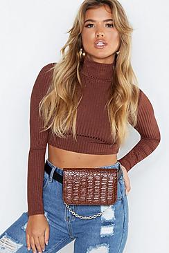 Boohoo All Over Croc Multiway Belt Bag