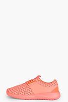 Boohoo Imogen Polka Mesh Lace Up Trainer