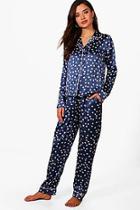 Boohoo Esme Star Print Shirt & Trouser Set