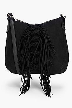 Boohoo Mia Tassel Shoulder Day Bag