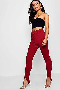 Boohoo Laura Ponte Stirrup Ski Leggings