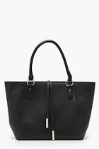 Boohoo Jenna Crosshatch Tote Bag