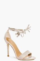 Boohoo Mira Two Part Wrap Strap Stiletto Nude