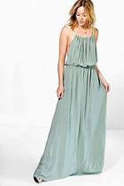 Boohoo Bethany Rope Tie Maxi Dress