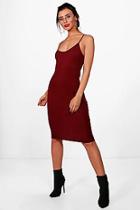 Boohoo Petite Basic Bodycon Midi Dress