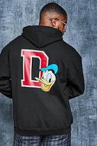 Boohoo Big And Tall Disney Donald Duck 'd' Hoodie