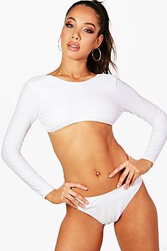 Boohoo California Curved Tank Top Bikini