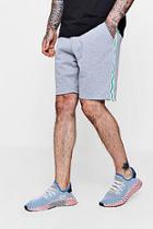 Boohoo Jersey Mid Length Shorts With Side Tape