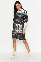 Boohoo Tall Oversized Tie Dye T-shirt Dress