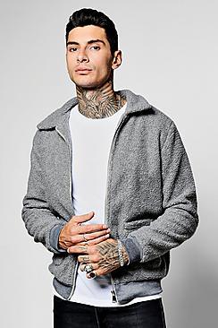 Boohoo Grey Borg Trucker Jacket