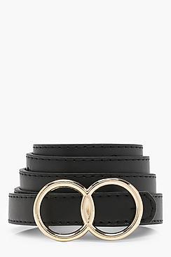 Boohoo Millie Double Ring Boyfriend Belt