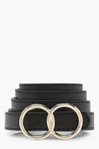 Boohoo Millie Double Ring Boyfriend Belt