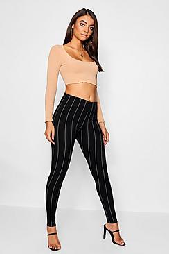 Boohoo Tall Pinstripe Skinny Pants