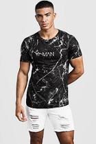 Boohoo Original Man Marble Printed T-shirt