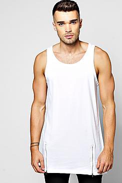 Boohoo Vest With Double Zip Detail