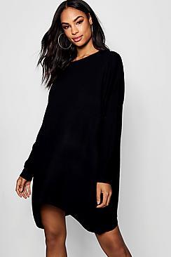 Boohoo Oversized Boyfriend Knitted Dress