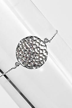 Boohoo Boutique Sterling Silver Coin Bracelet