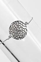 Boohoo Boutique Sterling Silver Coin Bracelet