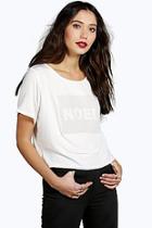 Boohoo Christmas Cara Noel Caviar Beaded Top