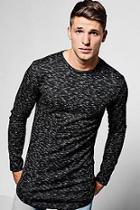 Boohoo Long Sleeve Space Dye Rib Knit Jumper
