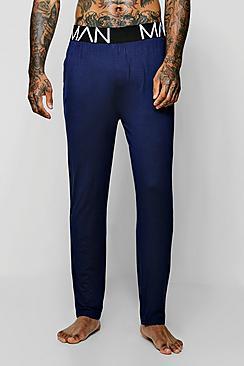 Boohoo Wide Man Waistband Jersey Lounge Pant