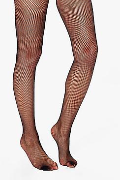 Boohoo Felicity Plain Top Fishnet Hold Ups